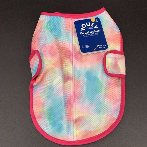Youly Other - Youly Cooling Nature Lover Dog Vest Size S Watercolor Pink Tie Dye 13-15 Inch